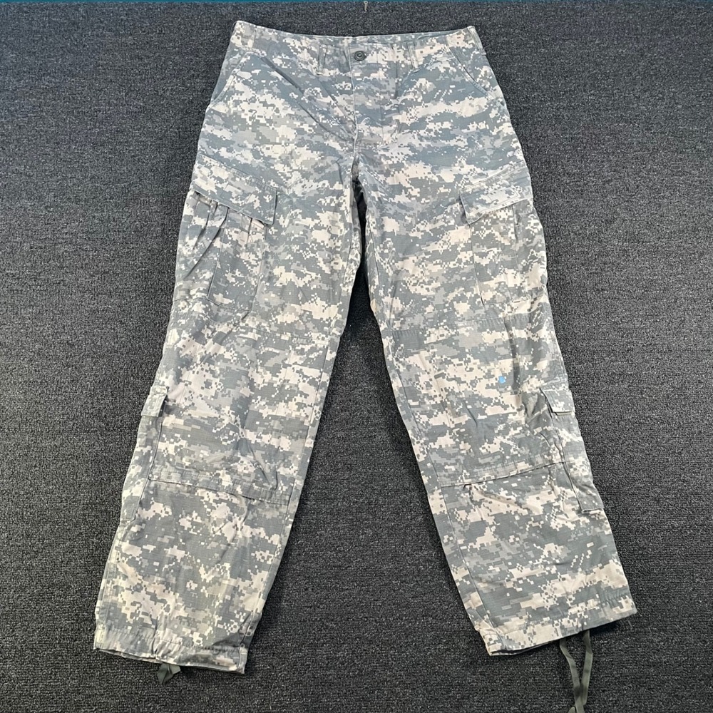 Woolrich Army Combat Uniform Trousers Mens Medium Regular Grey Digital Camo Good